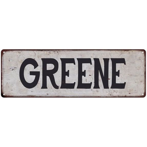 GREENE Vintage Look Rustic Chic Metal Sign 8x24 108240036428