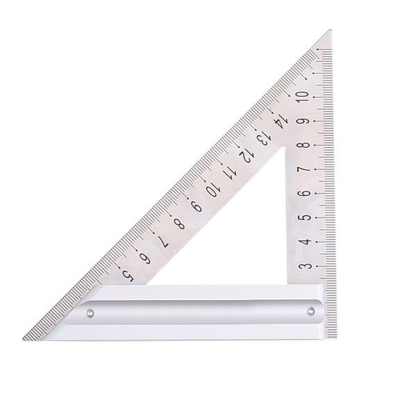 GREENER 90 Degree-Protractor Stainless Triangle Ruler Measurement Tool 120mm/180mm Ruler for Carpentry Woodworking