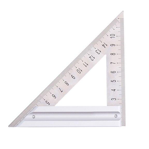 GREENER Measurement Ruler 120mm/180mm Triangle Ruler Stainless Steel Ruler Protractor- Woodworking Measuring Tools