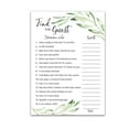 thumbnail image 1 of GREENERY — FIND THE GUEST Baby Shower Game — Pack of 25 — Gender Neutral Baby Shower Game, Succulents Green Olive Branch Icebreaker Baby Shower Party Game, Guess Who Came to the party Game G320-FTG, 1 of 7
