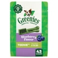 thumbnail image 1 of Greenies Blueberry Flavor Adult Natural Dental Dog Treats Teenie Size, 12 oz Pack (43 Count), 1 of 13