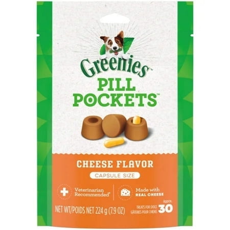 Greenies Pill Pockets Cheese Flavor Treats for Dogs 3.2 oz