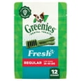 thumbnail image 1 of Greenies Fresh Flavor Adult Natural Dental Dog Treats Regular Size, 12 oz Pack (12 Count), 1 of 13