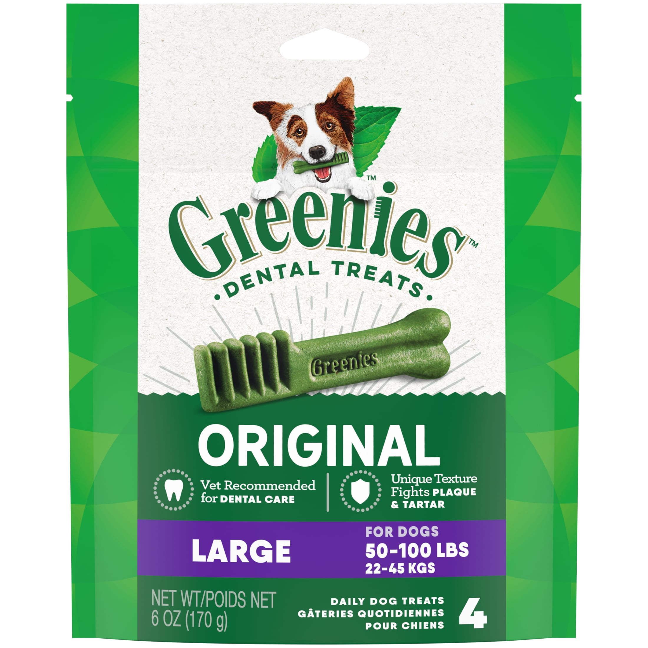 Greenies Original Regular Natural Dental Dog Chews 36 oz 36 Treats Walmart