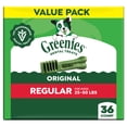 thumbnail image 1 of Greenies Veterinarian-Recommended Natural Dental Dog Treats Regular Size, Original, 36 oz. Pack, 1 of 11