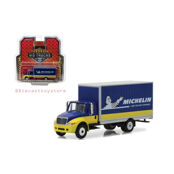 GREENLIGHT 1:64 HD TRUCKS SERIES 12 - 2013 INTERNATIONAL DURASTAR MICHELIN TIRES BOX VAN 33120-C