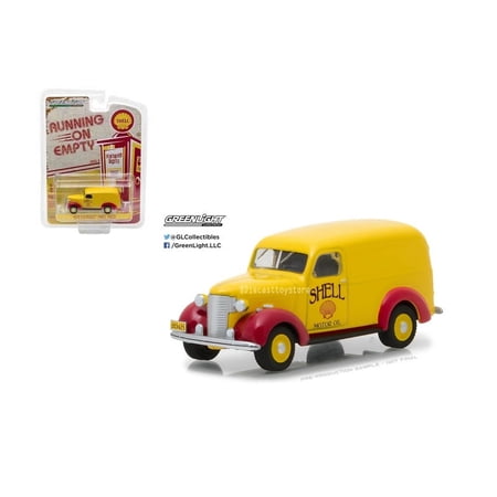 GREENLIGHT 1:64 RUNNING ON EMPTY SERIES 4 - 1939 CHEVROLET PANEL TRUCK - SHELL OIL 41040-A
