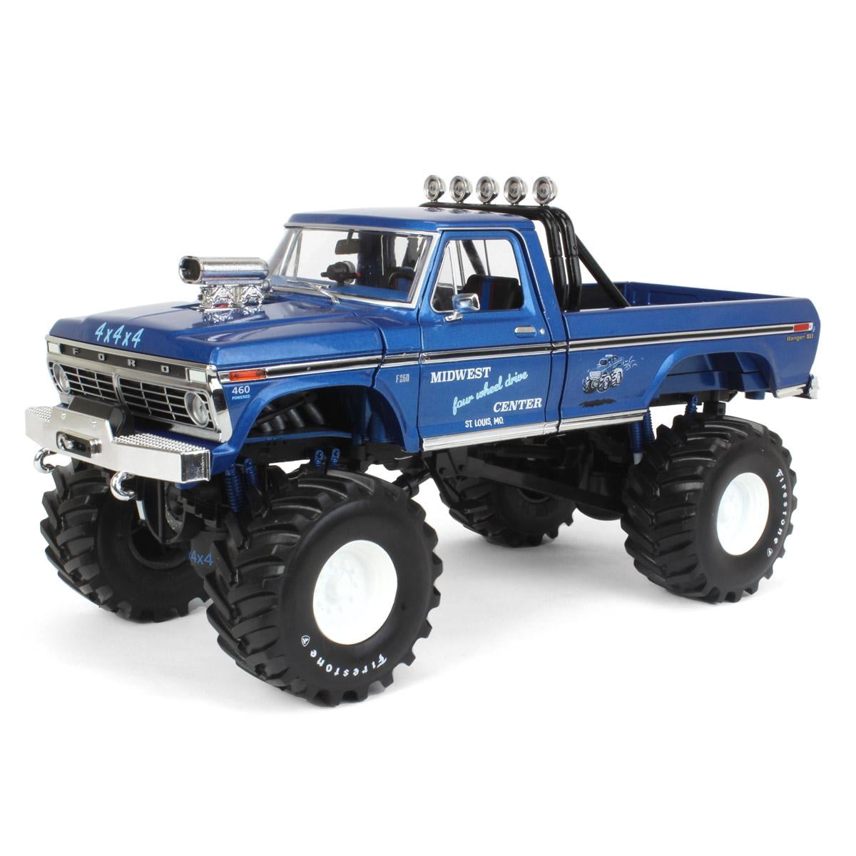 1974 Ford F-250 Ranger XLT Monster Truck w/48-Inch Tires Blue Met