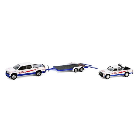 GREENLIGHT GRE31170-C American Thunder 2023 Chevrolet Silverado 1500 & 1989 S-10 Baja Racing Hitch Model Car Kit, Multi Color