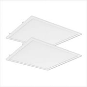 GREENLIGHTDEPOT 2 Pack 2x2 LED Flat Ceiling Panel Fixture Light 40W 0-10V Dimmable 4000K Cool Light- UL Certified -