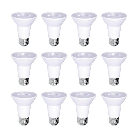 GREENLIGHTDEPOT LED PAR20-7W - 500lm - 40 - Dimmable - UL (5000K) (12 Pack)