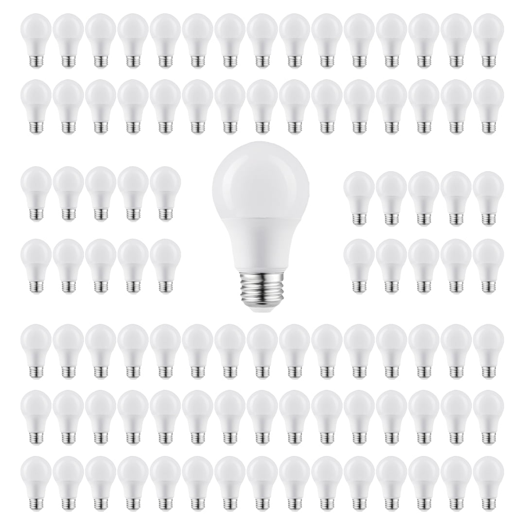 GREENLIGHTDEPOT LED incandescent Bulb - A19 - 60 Watt Equivalent - E26 - Dimmable (2700K) (96 Pack)