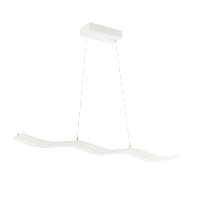 GREENLIGHTDEPOT Modern Chandelier LED Light Linear Suspension Wave 40 Watt