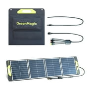GREENMAGIC Solar Panel 120 Watt شحن سريع مقاوم للماء للساعات الذكية والهواتف و Powerbank والأجهزة اللوحية وأجهزة الكمبيوتر المحمولة والكاميرات وأجهزة التحكم في الألعاب وما إلى ذلك
