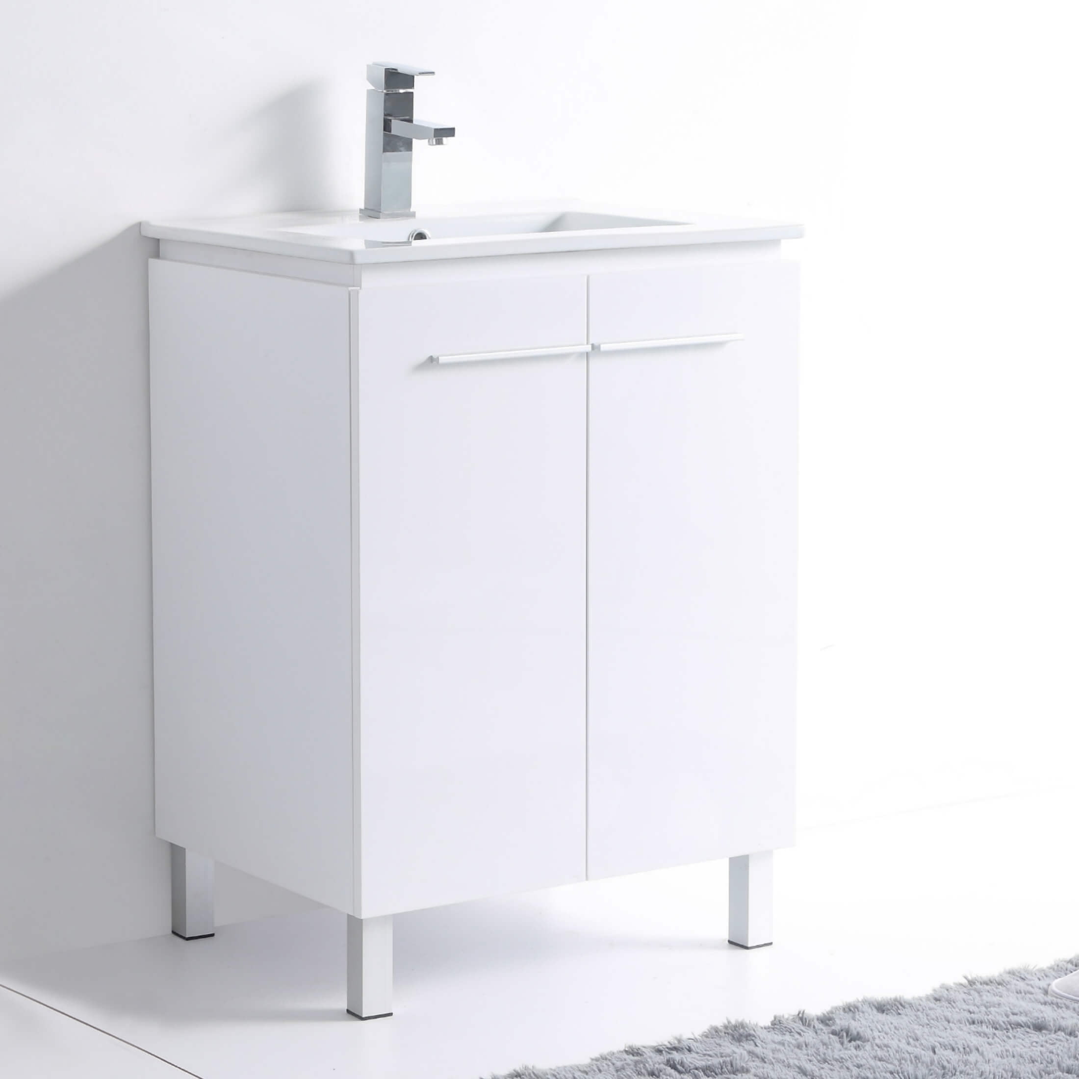 GREENPOINT VANITY 24 X 18 WHITE, WITH SINK