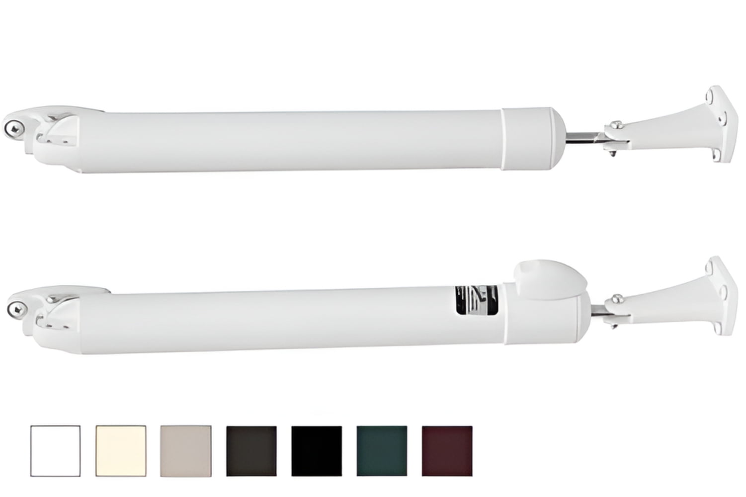 Greenstar Touch 'n Hold Smooth Dual Door Closer System, White