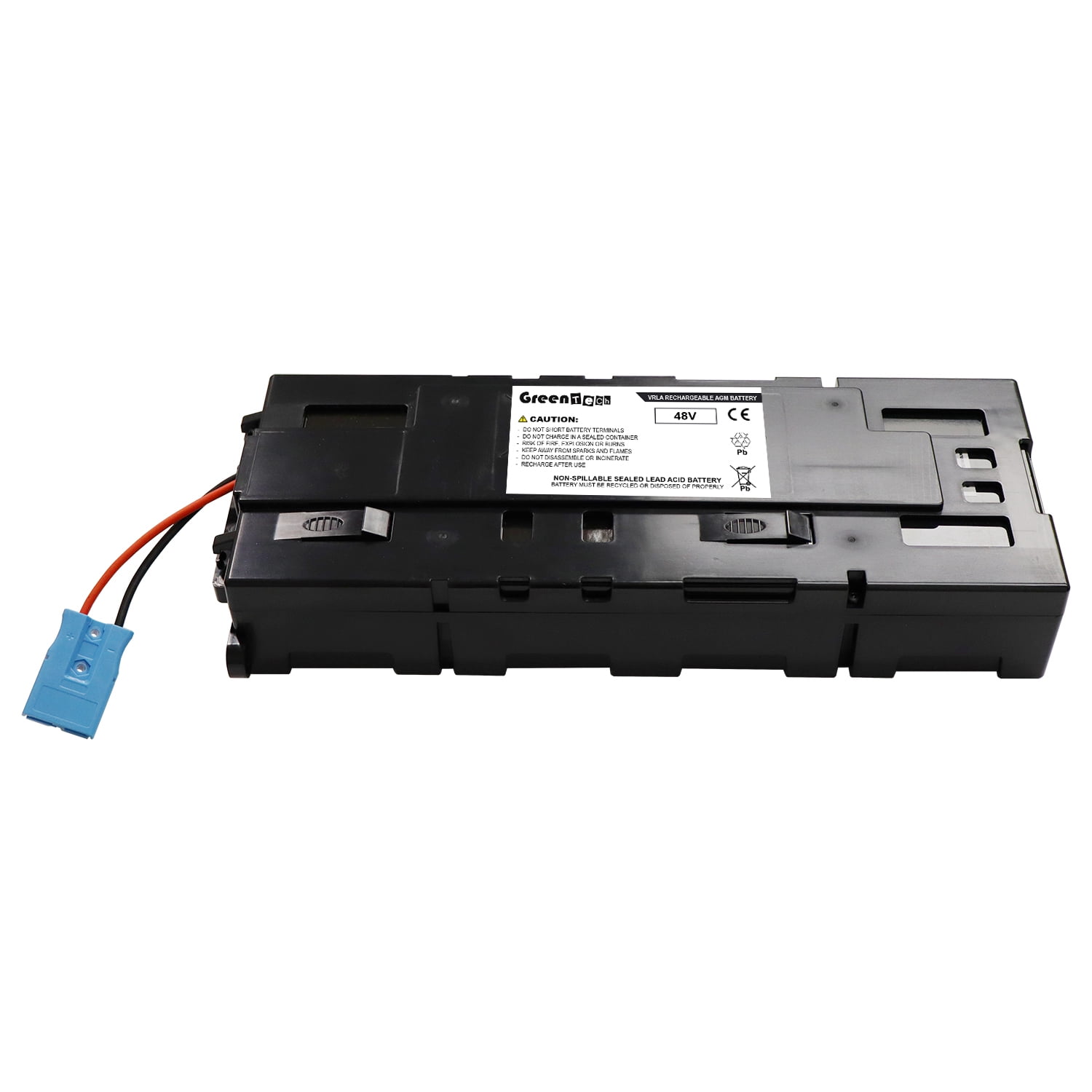 GREENTECH COMPATIBLE APCRBC116 48VDC BATTERY FOR APC SMART-UPS SMX750C ...