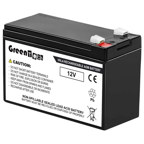 GREENTECH COMPATIBLE RB1270B SLA BATTERY FOR CYBERPOWER EC550G EC650LCD EC750G EC850LCD ST900U SX950U AVRG750LCD AVRG750 CP585LCD CP685AVRG