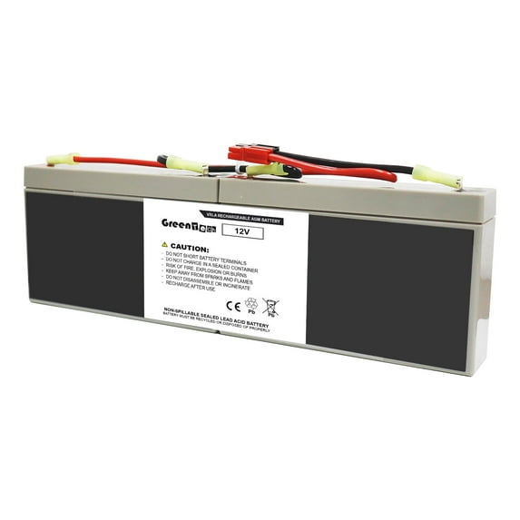 GREENTECH COMPATIBLE RBC18 12V BATTERY FOR APC BAY450, PS250, PS250I, PS450, PS450I, SC250RM1U, SC250RMI1U, SC450R1X542, SC450RM1U, SC450RMI1U, SU5005 REPLACES RBC18, BATTERY CARTRIDGE 18
