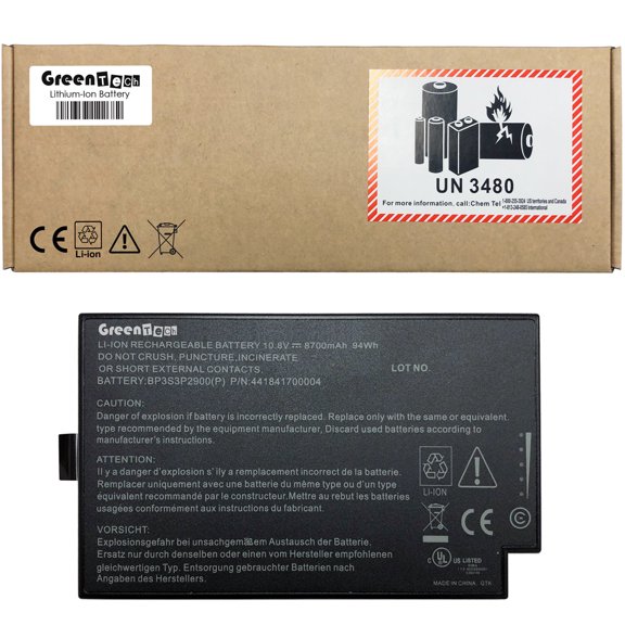GREENTECH GBM9X1 BATTERY GETAC B300 B300X 10.8V 94WHR BP3S3P2900(P) 441841700004 BP3S3P2900-2 441831700026