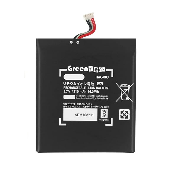 GREENTECH HAC-003 BATTERY FOR NINTENDO SWITCH 2017 HAC-001 3.7V 16WHR ADL861815 ADM108211