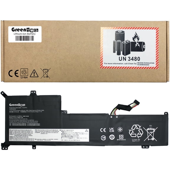 GREENTECH L19L4PF2 BATTERY FOR LENOVO IDEAPAD 3-17ADA05 IDEAPAD 3-17ARE05 15.2V 56WHR L19D4PF2 SB10W89834 5B10W89835