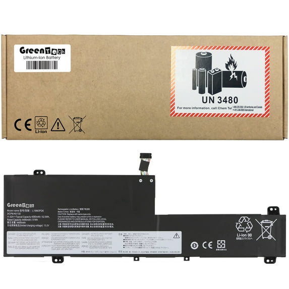 GREENTECH L19M3PD6 BATTERY FOR LENOVO FLEX 5-14ARE05 11.52V 52WH SB10X49071 5B10X49075 L19C3PD6 5B10X49077 SB10X49076