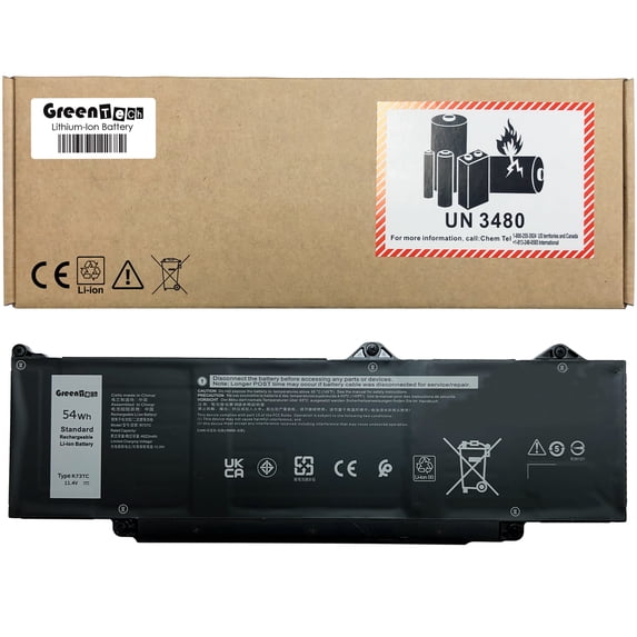 GREENTECH R73TC BATTERY FOR DELL LATITUDE 3340 3440 3540 5340 5540 PRECISION 3480 3580 54WR 9HKT5 11C3V