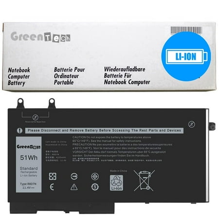 GREENTECH R8D7N BATTERY FOR DELL LATITUDE 5400 5410 5500 PRECISION 3540 3550 51WH 451-BCML TNT6H