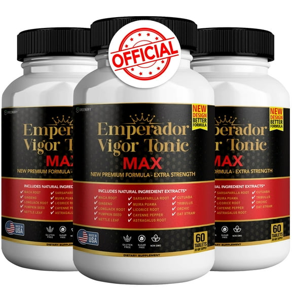 GREENVIFY Emperador Vigor Tonic Max Male Health Supplement with Calcium, Zinc & Proprietary Blend for Vitality & Strength.
