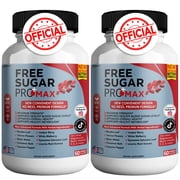 Free Sugar Pro Max Supplement Daily Blood Sugar Health Support with Banaba Leaf, Bitter Melon & Juniper Berry 2 Pack - 120 Capsules