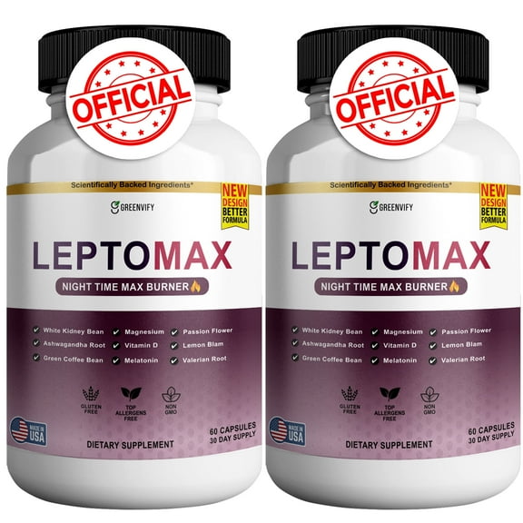 LeptoMax Burner – Night Time Max Fat Burner & Anabolic Recovery | Metabolism | Weight Support | Sleep Aid (120 Capsules)