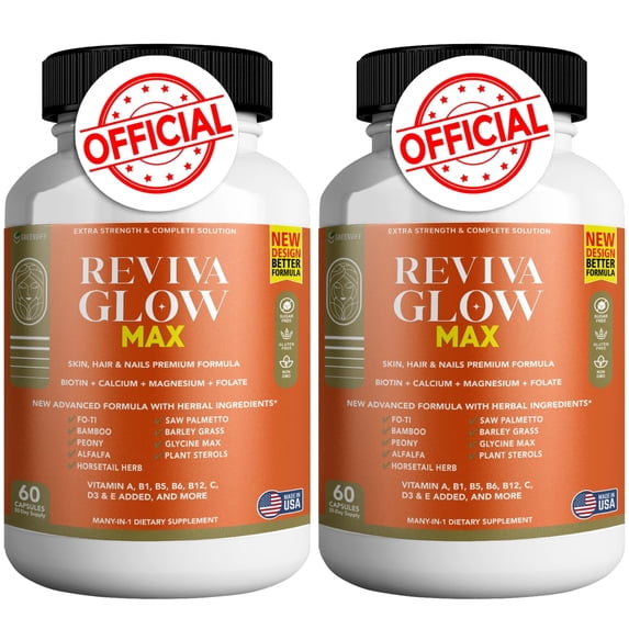 Magnesium Folate GREENVIFY Reviva Glow Max - Hair, Skin & Nails Support Supplement ...