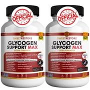 Sweet Restore Glycogen Support Max All Natural Herbal Blend to Maintain Healthy Blood Sugar and Energy Levels 2 Pack