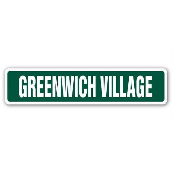 GREENWICH VILLAGE Street Sign west village manhattan new york | Indoor/Outdoor | 36" Wide