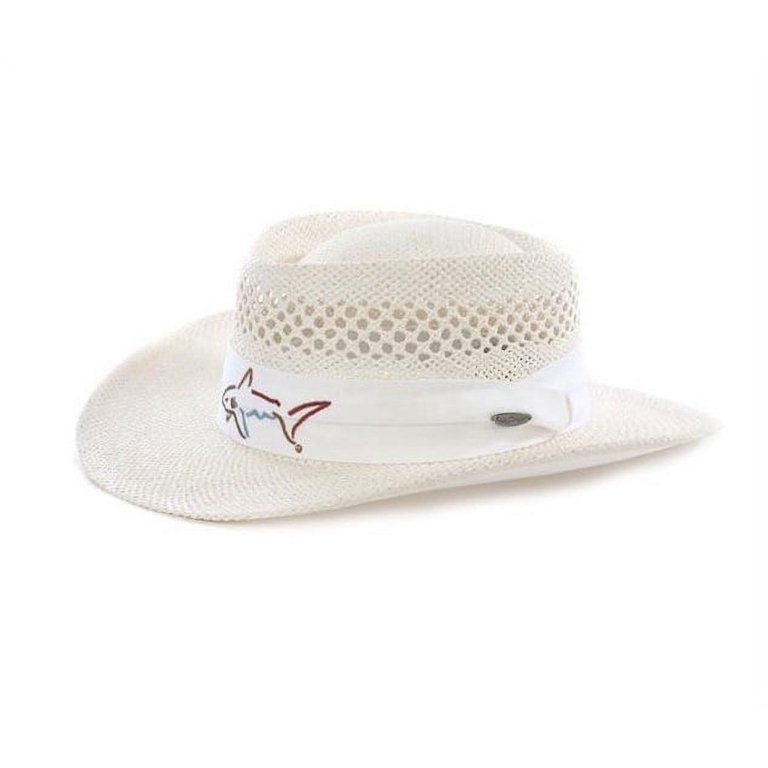 greg norman black straw hat