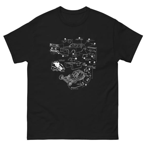 GREMLIN FUNNY CAR MODEL T SHIRT by RACE CITY RETRO JOHAN AMT MPC