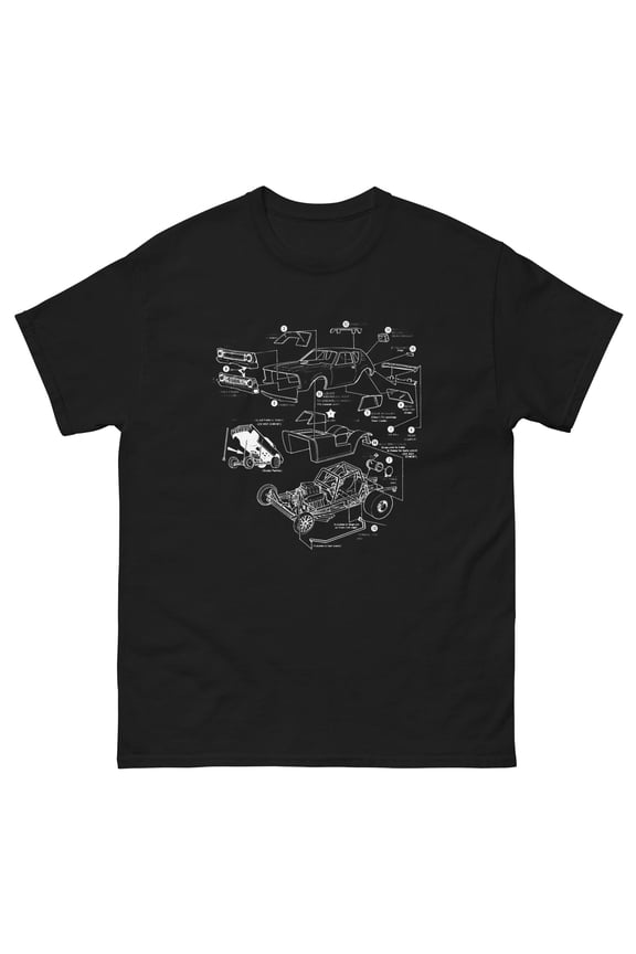 GREMLIN FUNNY CAR MODEL T SHIRT by RACE CITY RETRO JOHAN AMT MPC