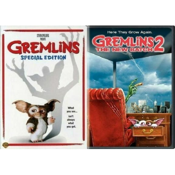 GREMLINS 1 One & GREMLINS 2 TWO THE NEW BATCH 2 DVD SET NEW