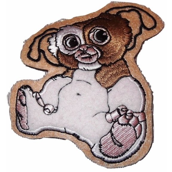 GREMLINS Movie GIZMO Character Fuzzy Puff Embroidered PATCH