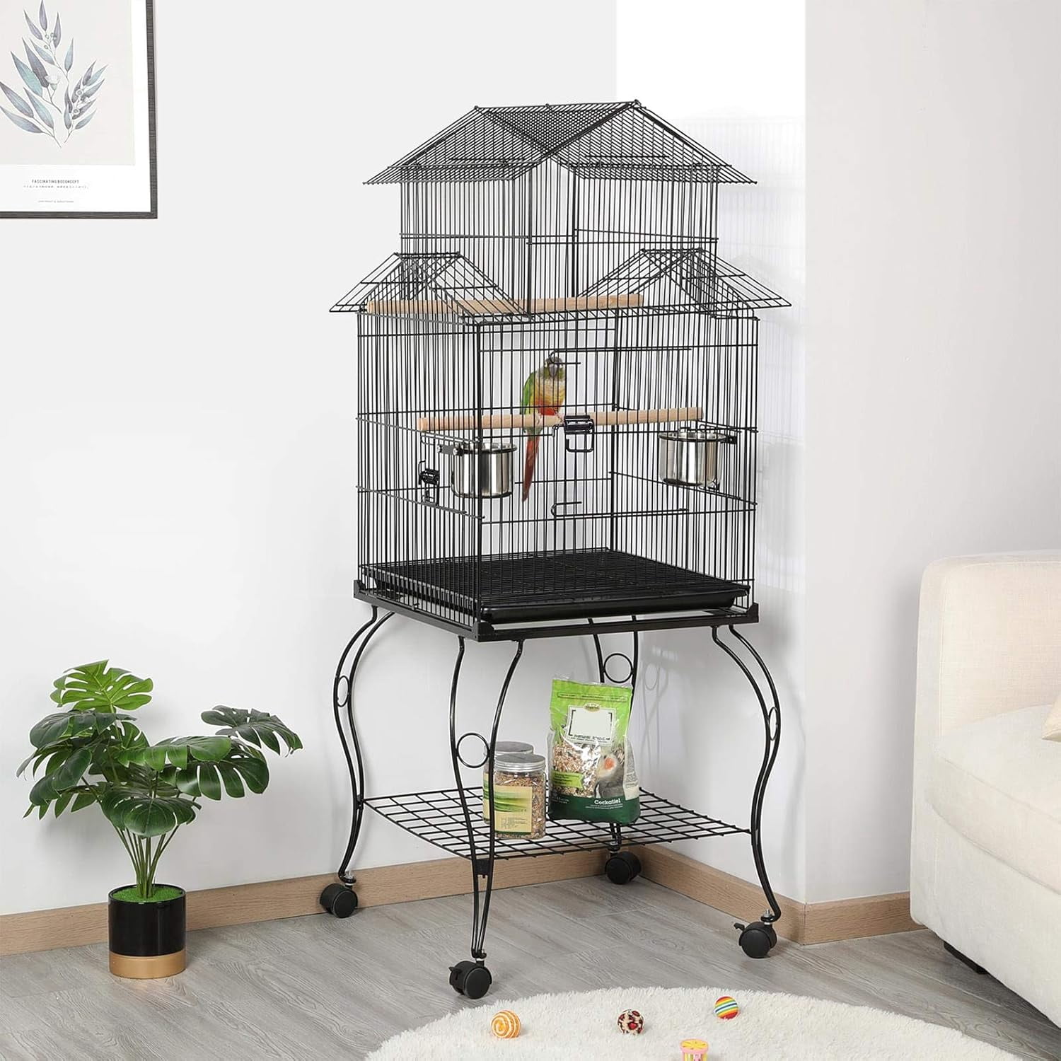 Parrot Cage With Sun Protection Roof preview
