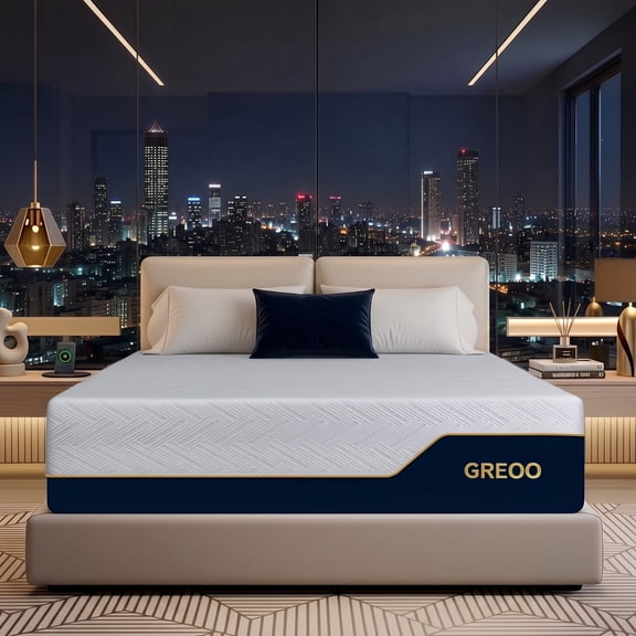 GREOO Full Size 12 inch Foam Mattress, Firm Cooling Gel Memory Foam, Back Pain Relief, Motion Isolation, Certipur-us Certified Foam, Washable Cover, Mattress in a Box