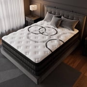GREOO Full Mattress 14 Hybrid Mattress in a Box Gel Memory Foam and Pocket Springs with Motion Isolation, Medium Firm, Pressure Relief, CertiPUR-US® Certified Inner Foam