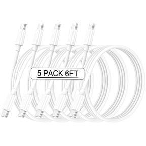 GREPHONE 5 Pack 6ft Long Lighting to USB Cable Compatible with iPhone/iPad/iPod, 5V