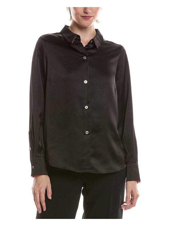 womens Solid Top, Goddess, Black