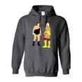 thumbnail image 1 of GREY Andre The Giant Hulk Hogan "The Stare" Hooded Sweatshirt YOUTH, 1 of 1