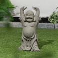 thumbnail image 1 of GREY BUDDHA WITH HANDS UP, 1 of 2