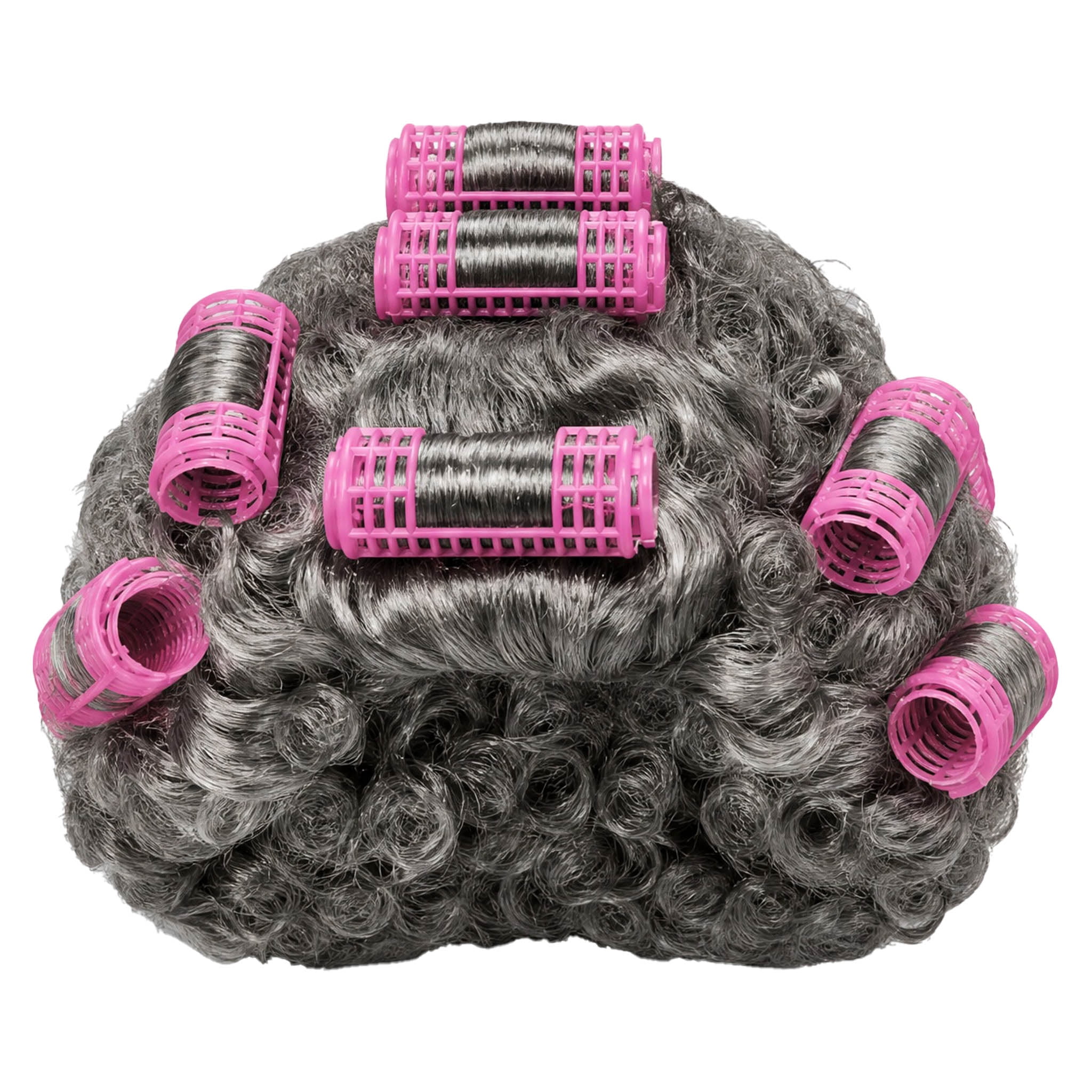 Curlers Wig Costume Accessory for Adults, Gray, Halloween by Way To Celebrate