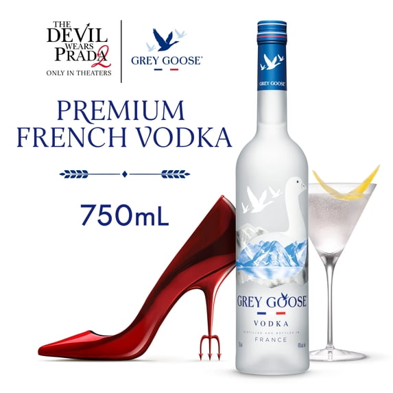 GREY GOOSE Vodka, 750 mL Bottle, ABV 40%
