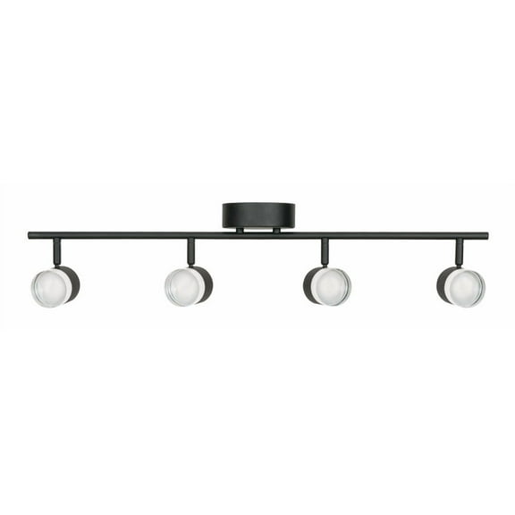 GRGF4450L30D1BK-AFX-Gregor 4- Light Fixed Rail In Contemporary-Modern-Transitional Style 6.63 Inches Tall And 4.75 Inches Wide